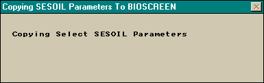 Establish Default BIOSCREEN Parameters